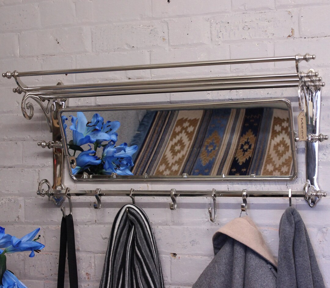 Bullet Train Rack Lohit Train Luggage Rack With Mirror - Etsy