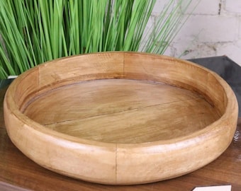 Segti Wooden Fruit Wood Bowl Tray