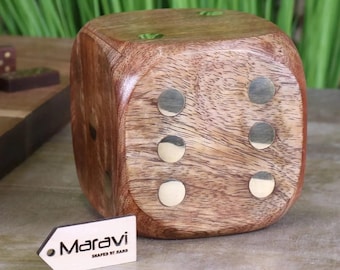 Dados grandes de madera Aravali de 10 cm