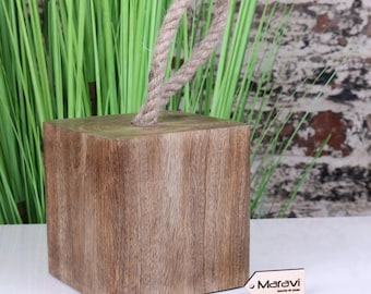 Mori Wooden Door Stop Rustic