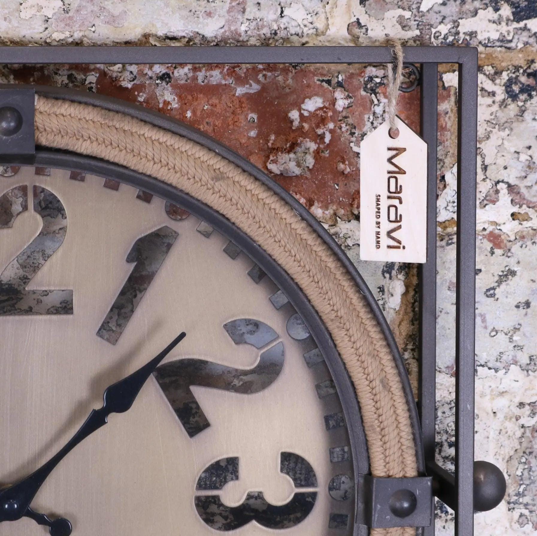 Industrial Square Frame Wall Clock - Etsy