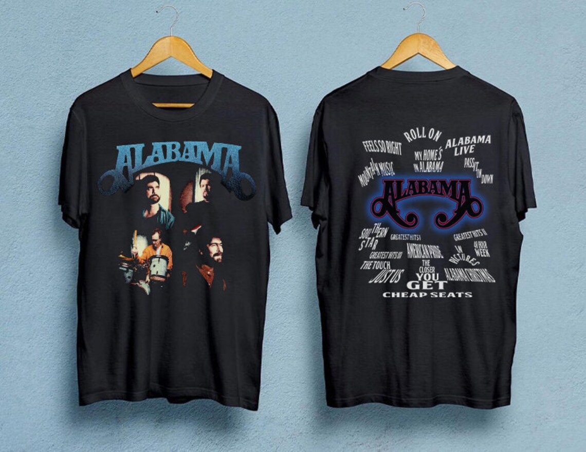 Vintage Alabama Band Unisex TShirt Reprint Alabama Shirt Etsy