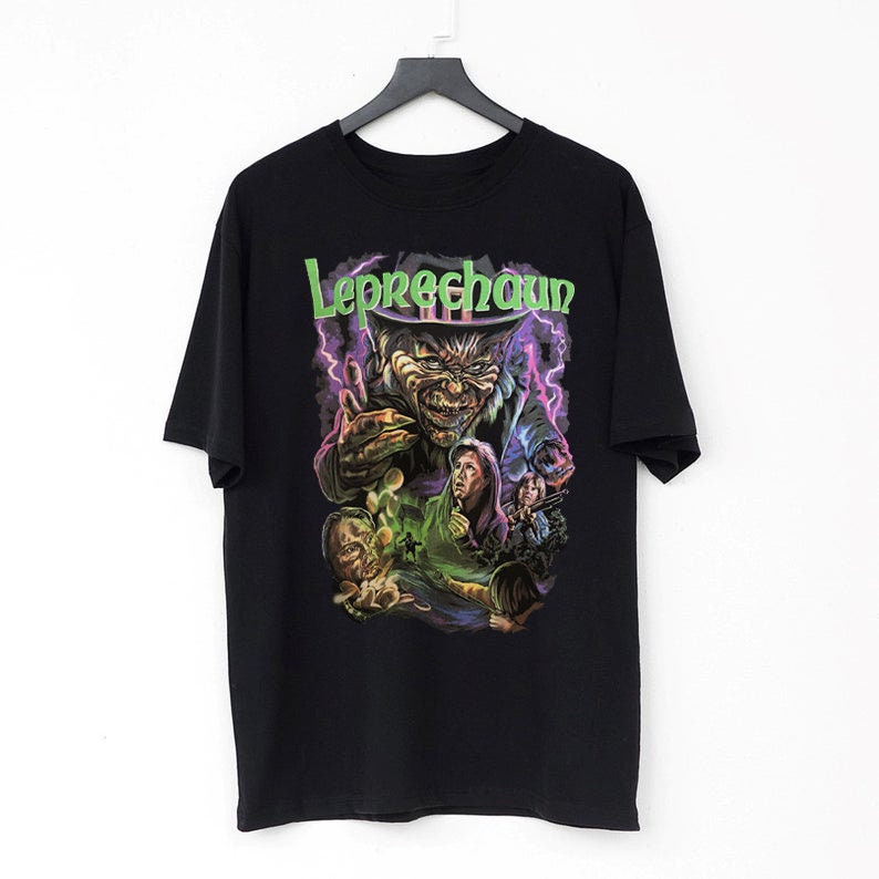 Vintage 1993 Leprechaun Movie Unisex Black TShirt Leprechaun Etsy