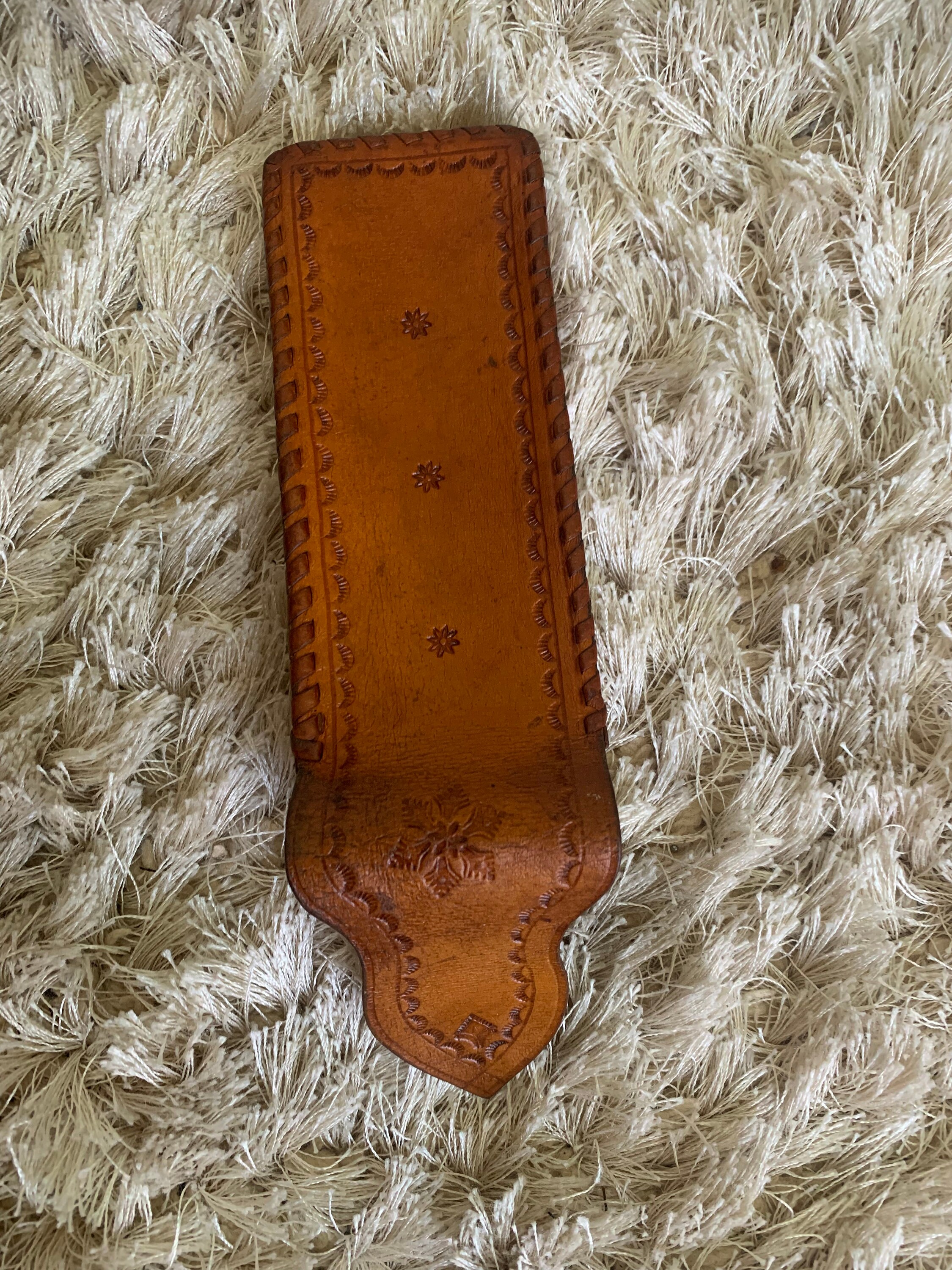 Vintage Leather Pencil Case Square Zipper Vgenuine Leather Pencil Box