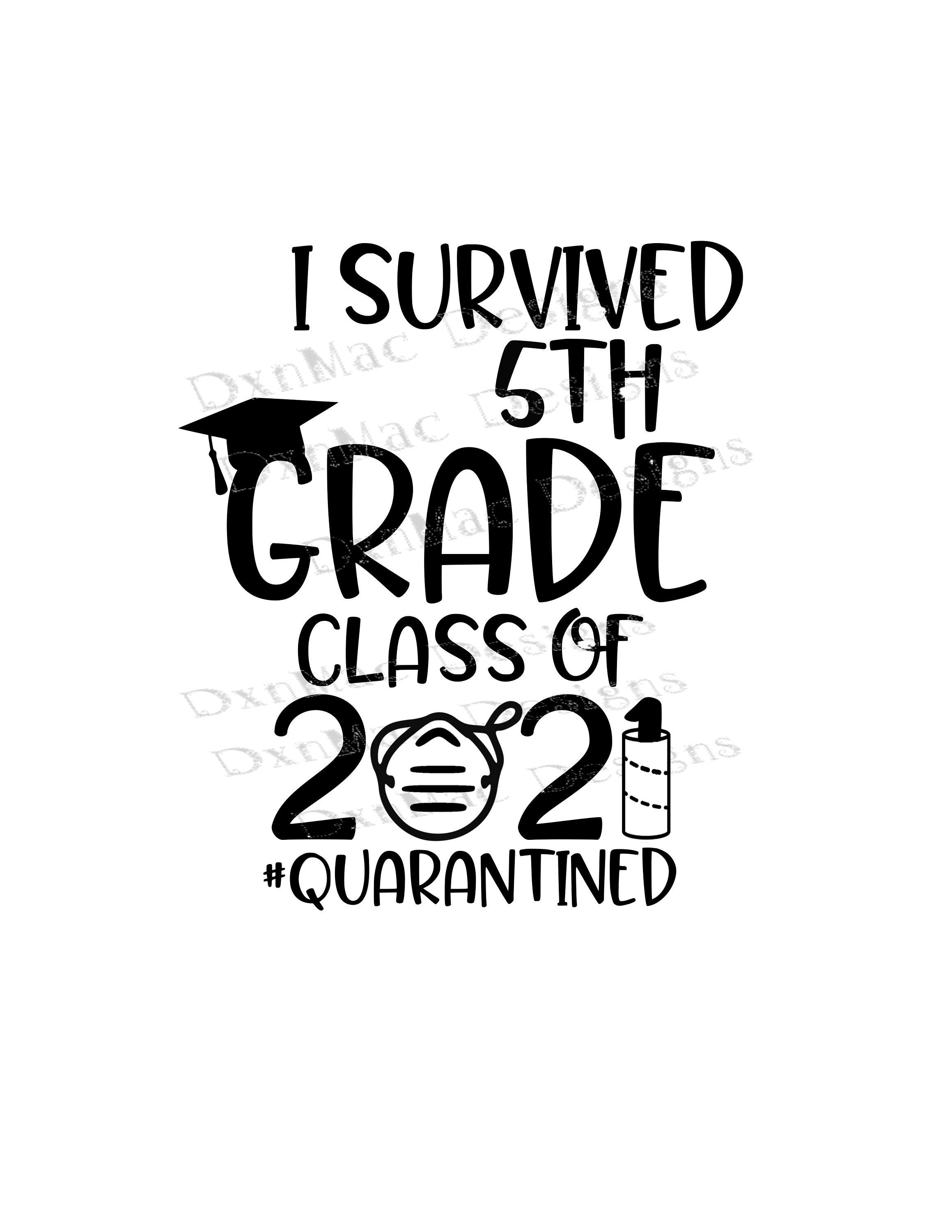 Download 5th Grade Graduation 2021 The One Where We Were Quarantined | Etsy