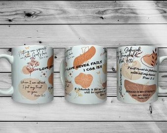 JW Personalized Coffee Cup Mug Tumbler, Bible Verse Tumbler, Pioneer School Gift, Baptism Gift, Spiritual encouragement, Christian gift