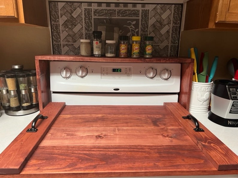 Rustic Wood Kitchen Decor Farmhouse Decor Custom Wood Stove Etsy