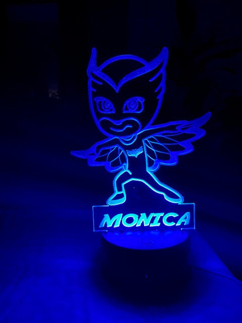 PJ Masks OWLETTE Light Night Light Personalized Night Etsy