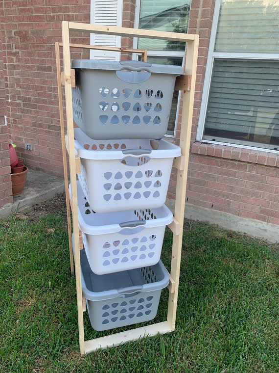 Laundry Shelf Organizer Farmhouse Decor Laundry Basket Organizer Garage Storage Shoe Storage Farmhouse Decor Etsy