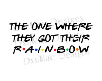 The One Where We Become Parents, They Got Their Rainbow, Born in a Pandemic, Silhouette SVG PNG Cutting File Cricut Digital Download