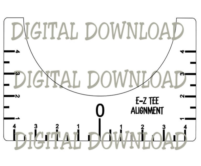 Download T Shirt Ruler T-Shirt Alignment Tool Template T-Shirt | Etsy