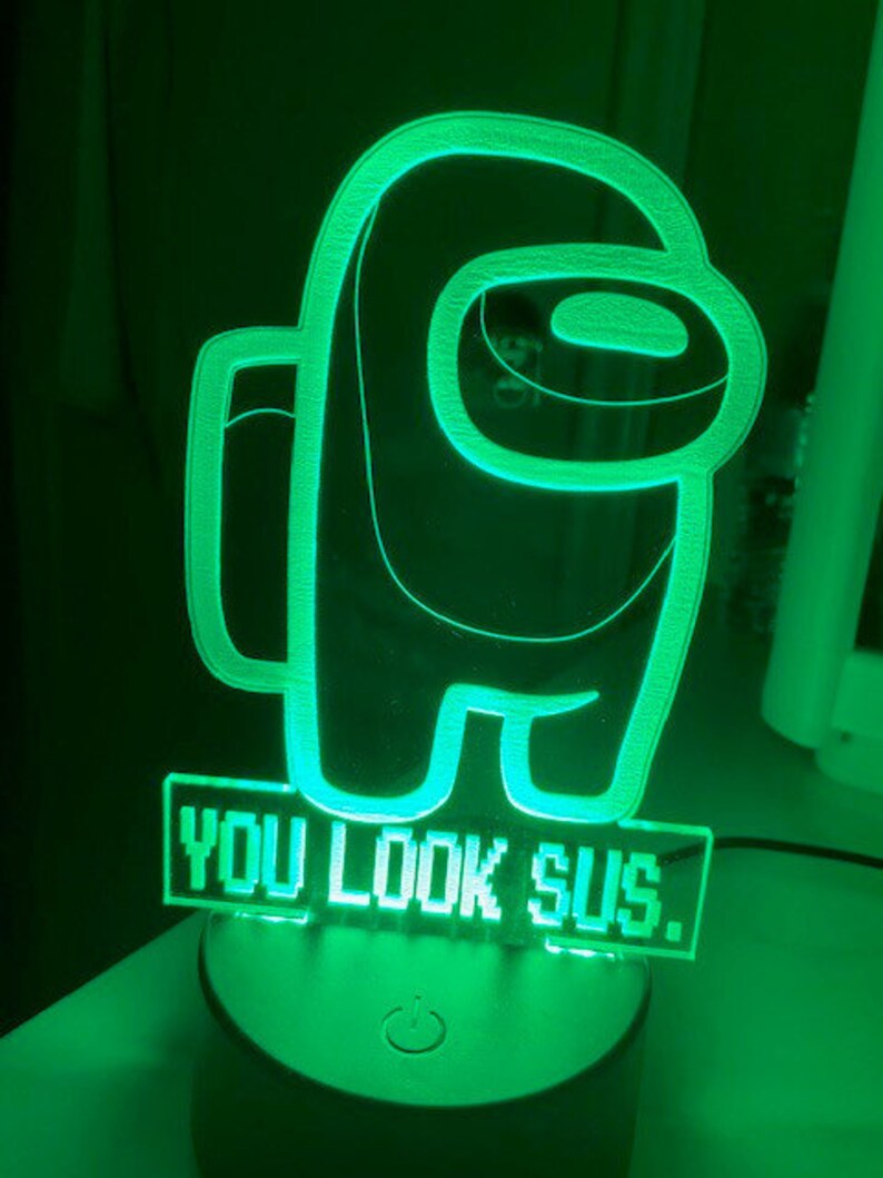 Imposter Among Us Light LED Neon Night Light Kids Bedroom | Etsy