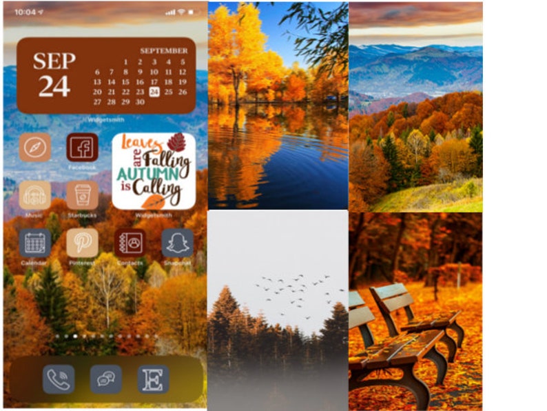Ios 14 App Icons Ultimate Fall Themed Minimalist Aesthetic