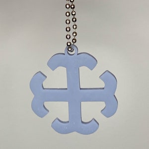 French Cross Keychain | Saint Mary’s College Resin Keychain + Sticker | SMC Belle Gift | Alumnae Accessory | Backpack Charm