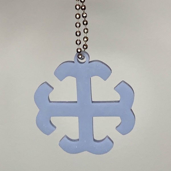 French Cross Keychains | Saint Mary’s College | Notre Dame | 3D Print | Graduation Gift | Stocking Stuffer