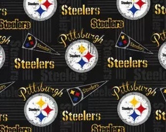 Pittsburgh Steelers Fabric, Football Fabric, NFL Fabric, Knitting, Sewing, Quilting, Fabric By The Yard, Cotton Fabric, Fabric