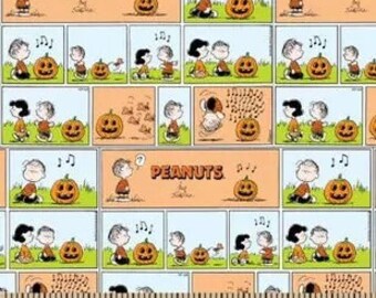Tissu d'Halloween, Tissu d'arachide, Tissu par yard, Couture, Tricot, Quilting, Tissu, Tissu de coton, Tissu de citrouille, Tissu de coton
