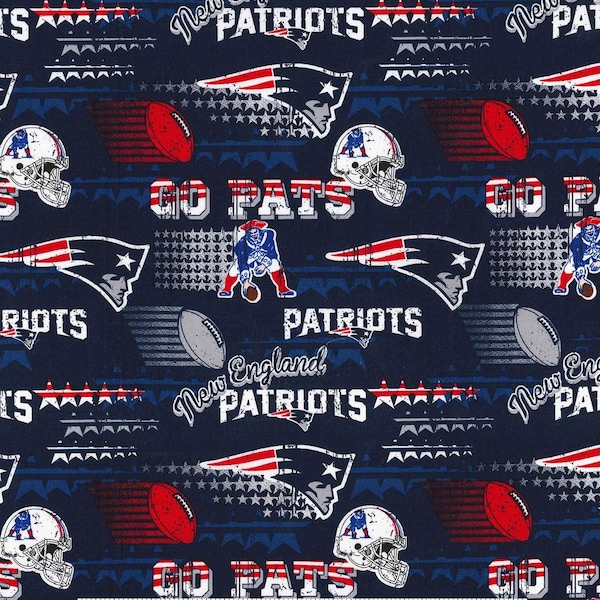 New England Patriots Fabric, Football Fabric, NFL Fabric, Knitting, Sewing, Quilting, Fabric By The Yard, Cotton Fabric, Fabric