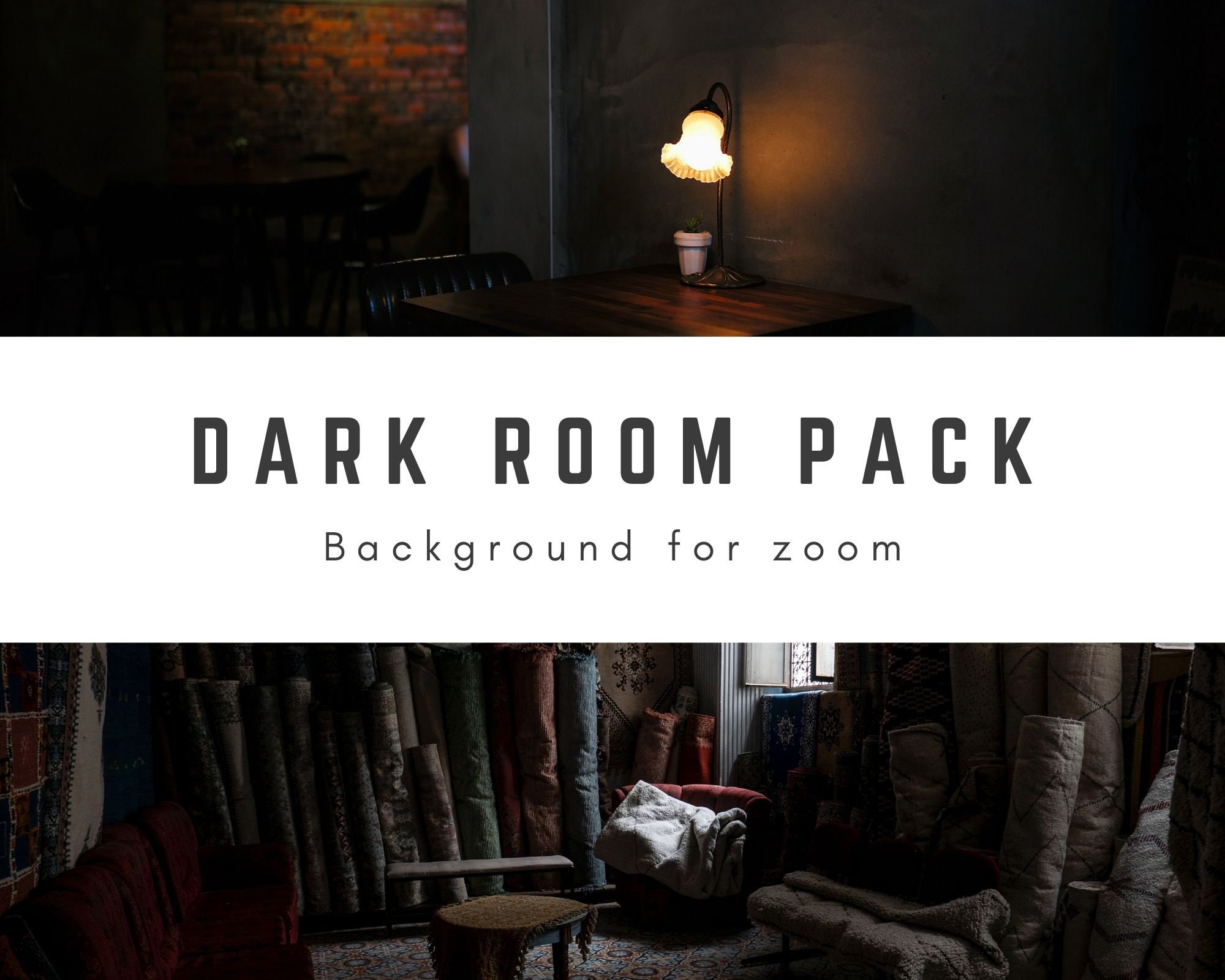 SALE Dark Room Zoom Background Pack 5 High Quality Photos | Etsy
