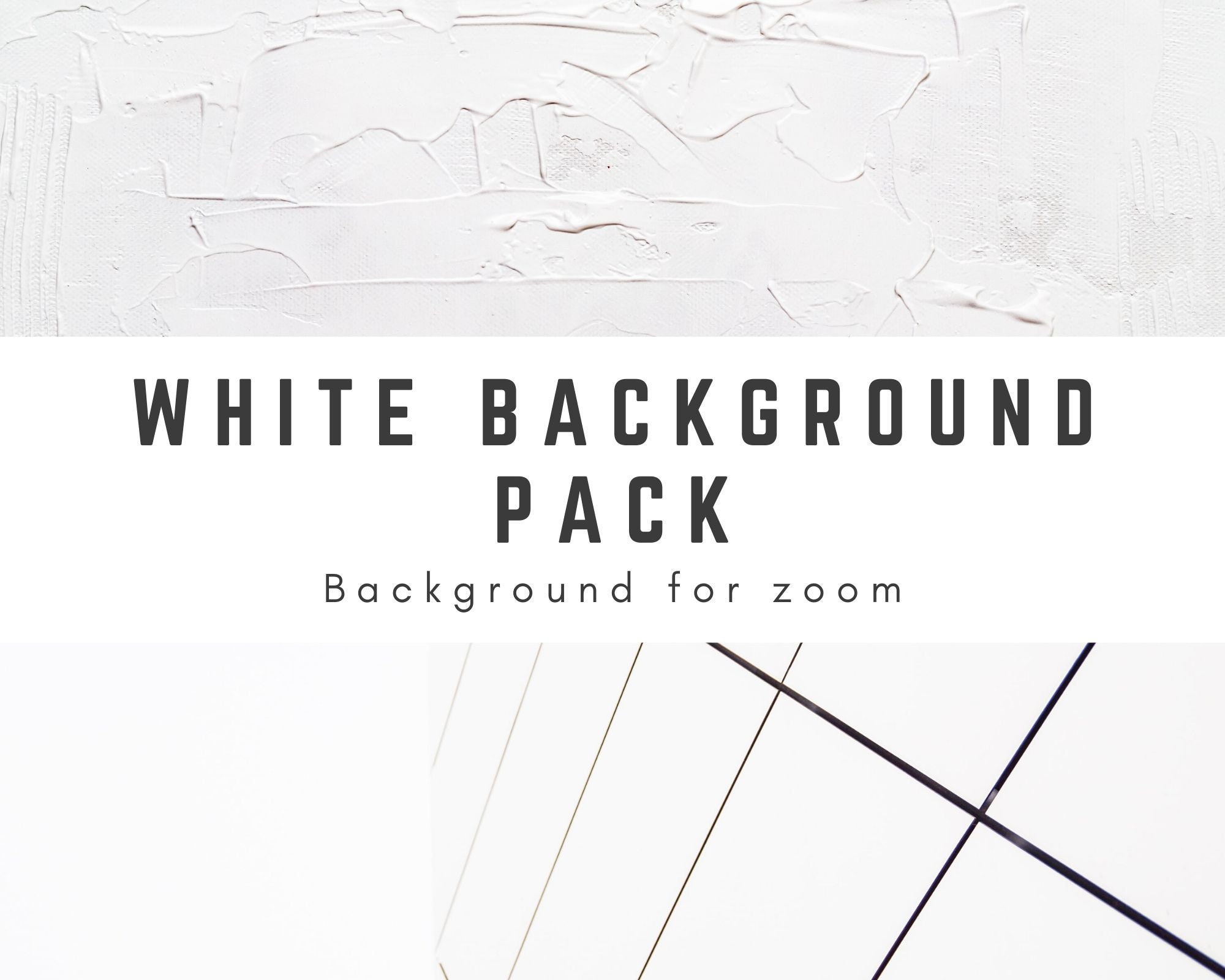 SALE White Zoom Background Pack 5 High Quality Photos for Video Background, White Photo