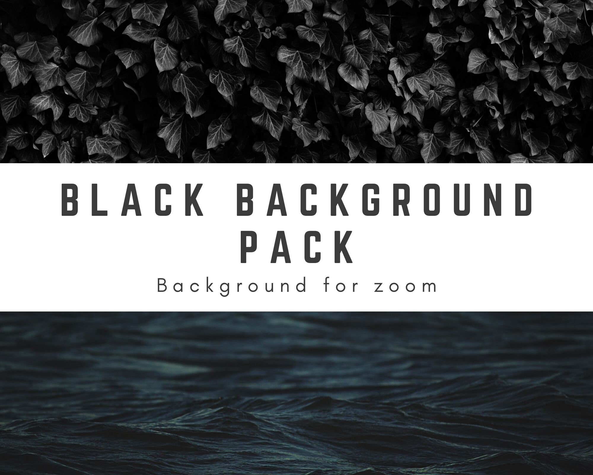 SALE Black Zoom Background Pack 5 High Quality Photos for Etsy
