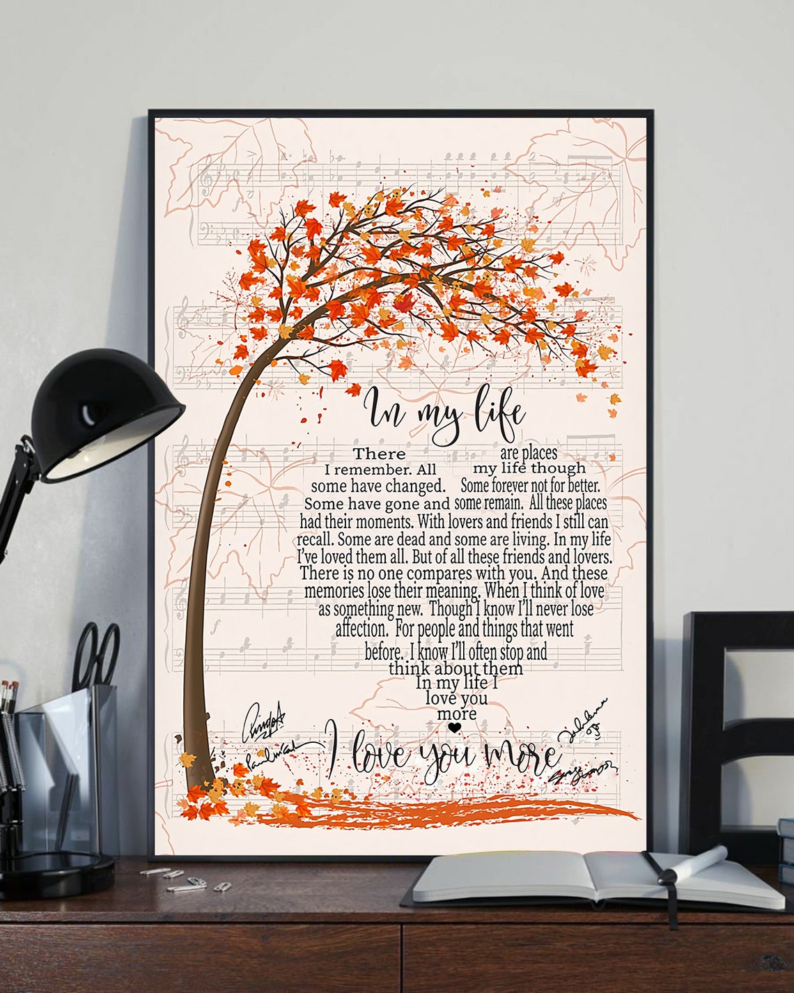 In My Life The Beatles Lyrics Poster The Beatles In My Life Etsy