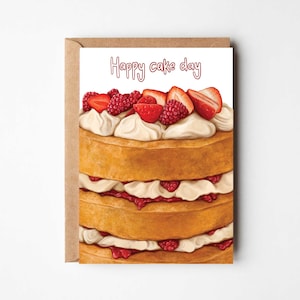 Joyeuse fête du gâteau | de voeux d'anniversaire | Eponge Victoria