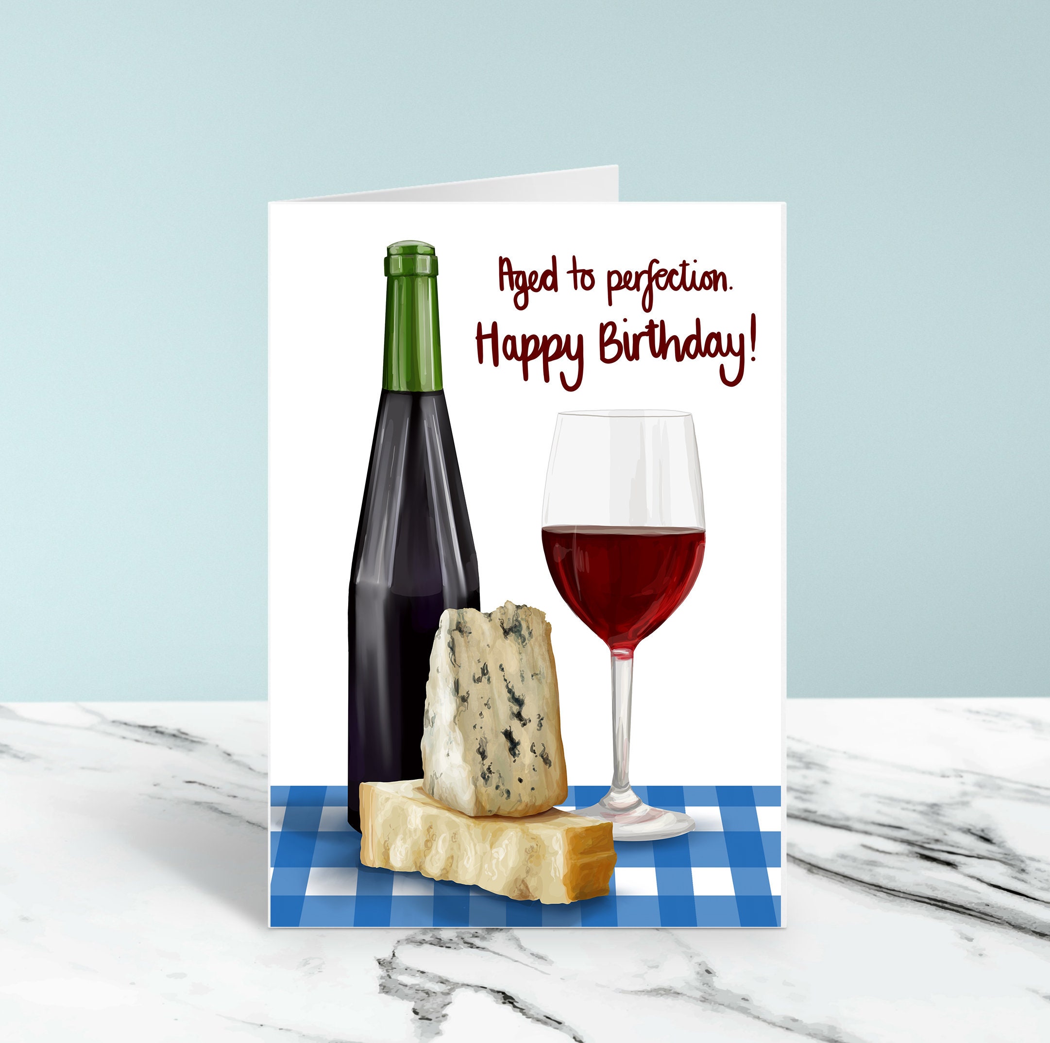 Gelukkige Verjaardag Tot In De Perfectie Verouderd. Wijn & - Etsy België