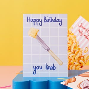 Joyeux anniversaire que vous connaissez - une carte d'anniversaire drôle de jeu de mots grossier - parfaite pour l'anniversaire de lui/petit ami/mari/homme