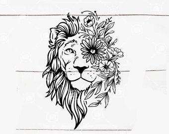 Download Mandala lion svg | Etsy