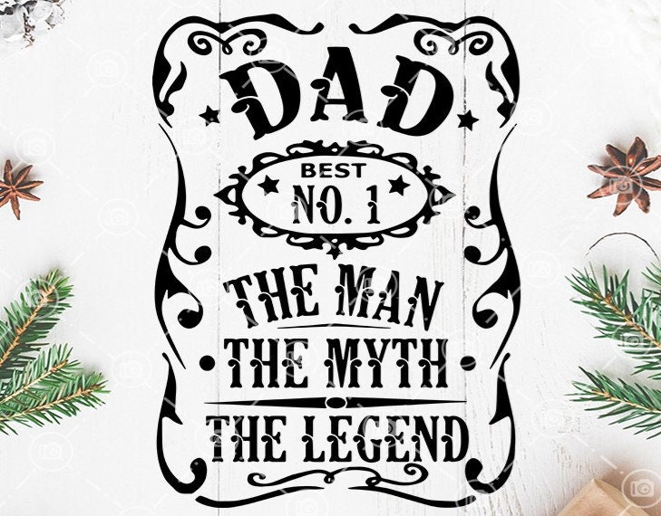 Best Dad No 1 The Man The Myth The Legend SVG, Happy Father’s Day SVG