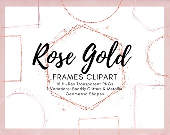 Download Rose Gold Frames Etsy