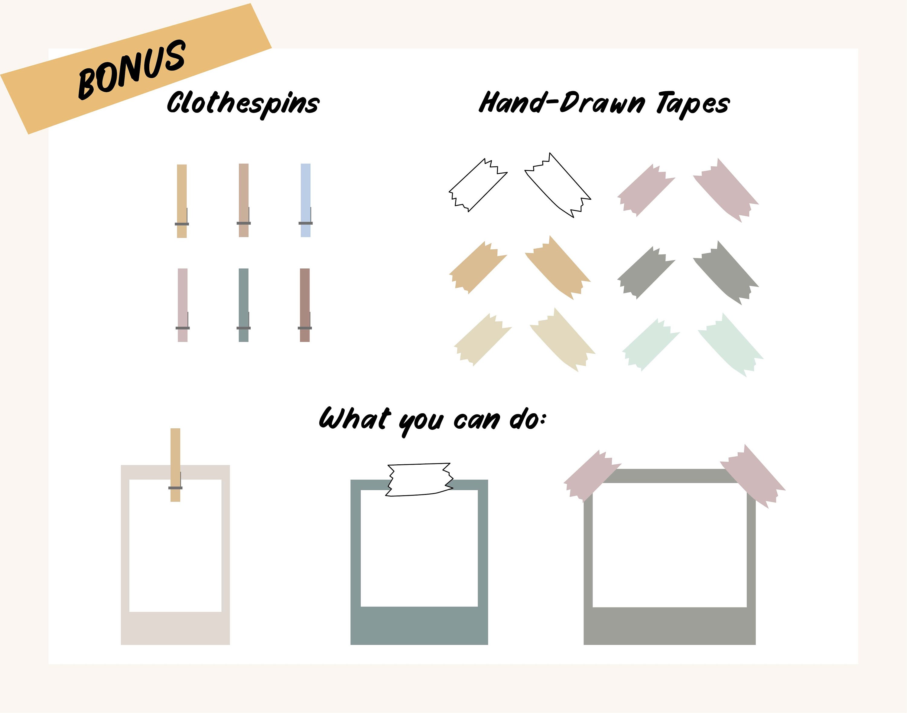 Polaroid Frame Polaroid Clipart PNG Bundle Polaroid Photo | Etsy