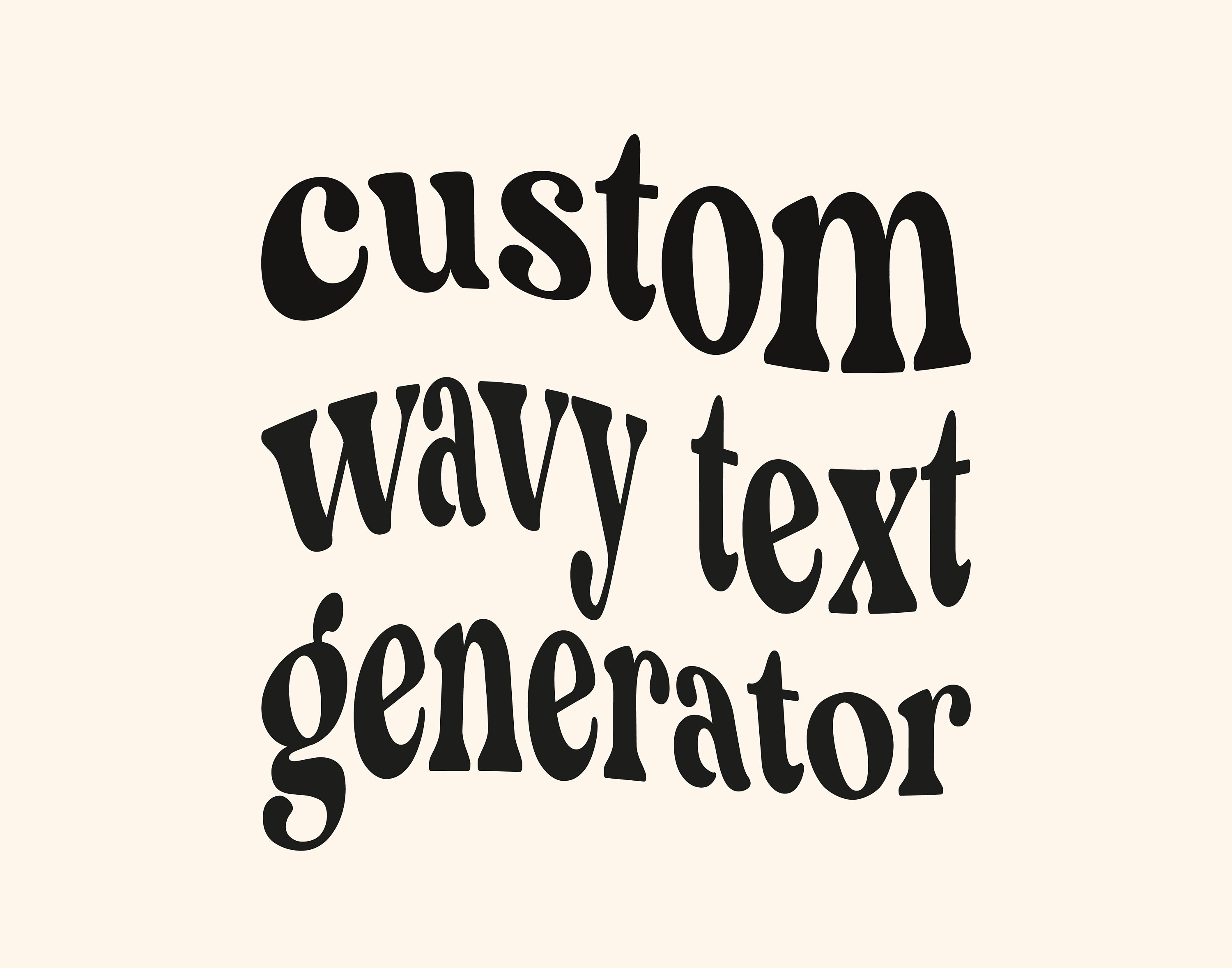 Wavy Font