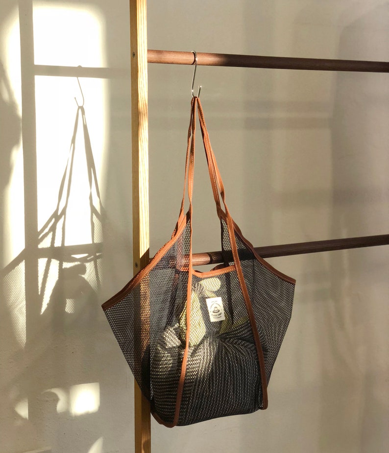 Midium Market Bag, Zero Waste, Reusable shoulder mesh bag, Beach bag, made in korea image 6