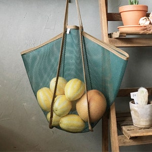 Farmers Market Bag, Zero Waste, reusable tote mesh bag, keep fresh vegitable, made in korea image 4