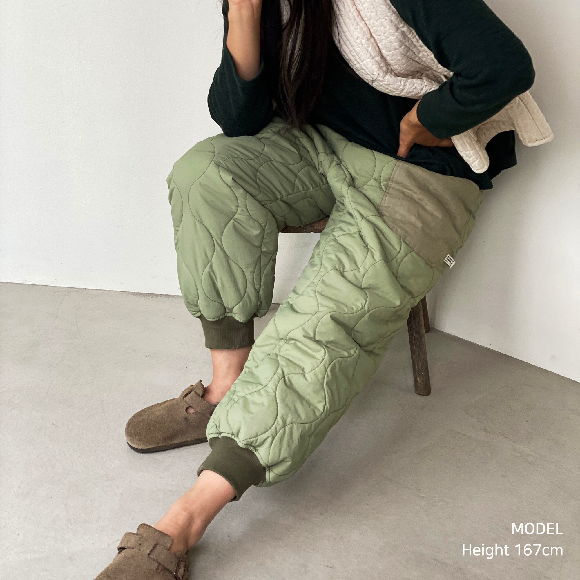 Quilted Jogger Pants Made in Korea - Etsy
