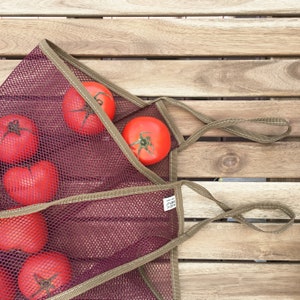 Farmers Market Bag, Zero Waste, reusable tote mesh bag, keep fresh vegitable, made in korea image 10