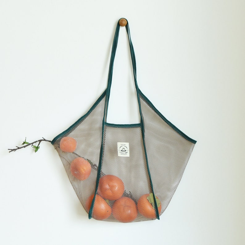 Midium Market Bag, Zero Waste, Reusable shoulder mesh bag, Beach bag, made in korea image 5