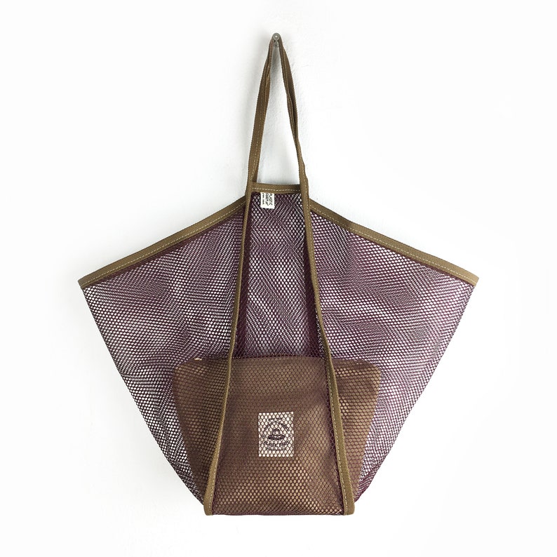 Farmers Market Bag, Zero Waste, reusable tote mesh bag, keep fresh vegitable, made in korea image 9