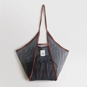 Midium Market Bag, Zero Waste, Reusable shoulder mesh bag, Beach bag, made in korea image 3