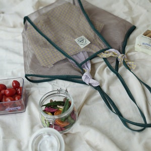 Midium Market Bag, Zero Waste, Reusable shoulder mesh bag, Beach bag, made in korea image 9