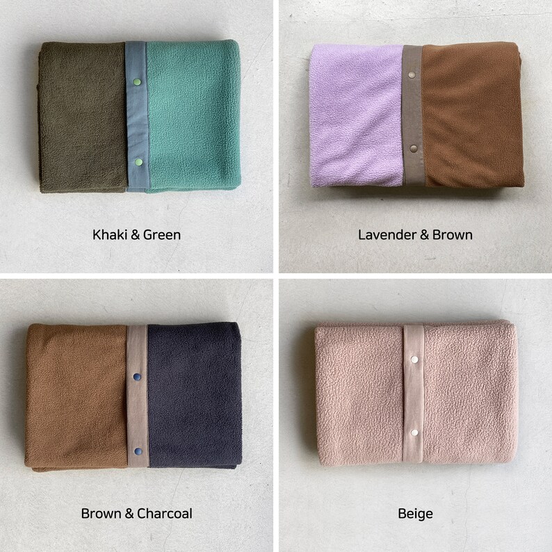 Twotone blanket made in korea Etsy