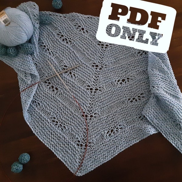 Knit Shawl Pattern - The Olympus Shawlette - Knitting Pattern - PDF ONLY