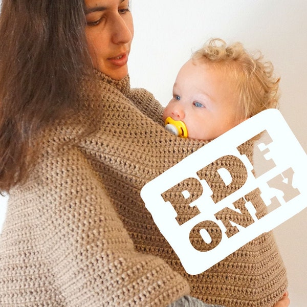 Crochet Poncho Pattern - Mommy And Me Poncho - Easy Crochet Pattern - PDF ONLY