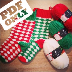 Crochet Stocking Pattern - Whoville Christmas Stocking - Easy Crochet Pattern - PDF ONLY