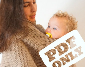 Crochet Poncho Pattern - Mommy And Me Poncho - Easy Crochet Pattern - PDF ONLY