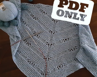 Knit Shawl Pattern - The Olympus Shawlette - Knitting Pattern - PDF ONLY