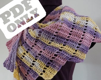 Crochet Shawl Pattern - Rivendell Shawl - Easy Crochet Pattern - PDF ONLY