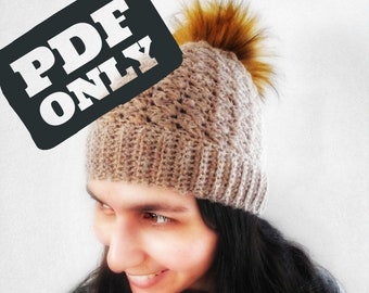 Beanie Häkelanleitung - Beanie Beanie - Mittlere Häkelanleitung - PDF ONLY